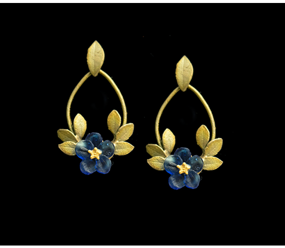 Blue Violet Earrings by Silver Seasons